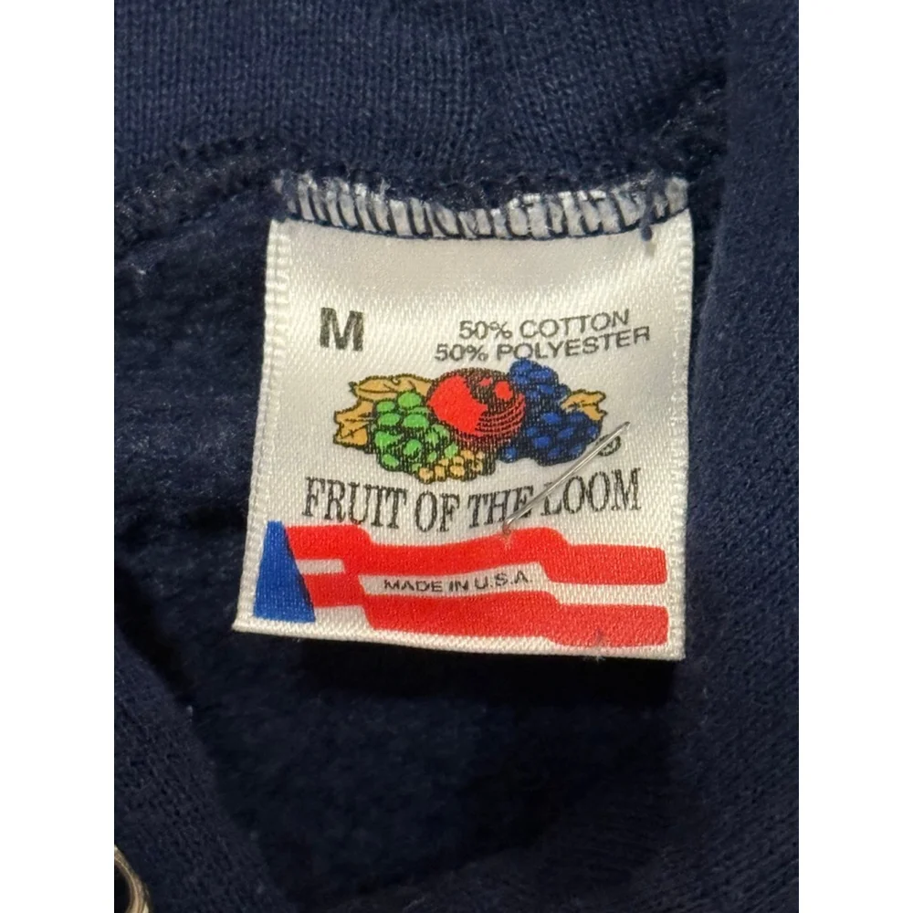 Vintage 95’ Betty Boop USA Fruit of the Loom Navy Hoodie Sz M​​ - Picture 7 of 10